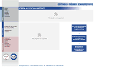 Desktop Screenshot of mueller-schaumstoffe.de